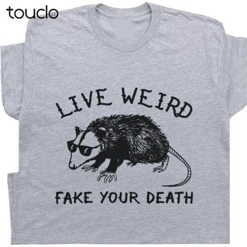 Possum T Shirt Funny Animal Graphic Tee Live Weird Cool Vintage Retro Graphic