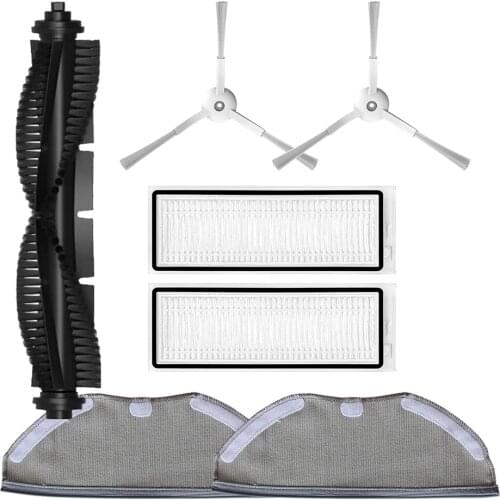 Central Roll Main Brush Side Brush HEPA Filter for Qihoo 360 S9 X90 Robotic Vacuum Cleaner Mop Cloth Rag Spare Parts Accessories