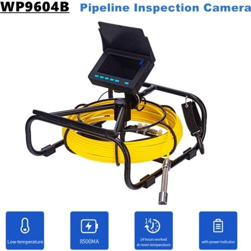Eyoyo WP9604B Pipeline Endoscope Inspection Camera 30M Underwater Industrial Pipe Sewer Drain Wall Video DVR Cam 4.3 inch Screen