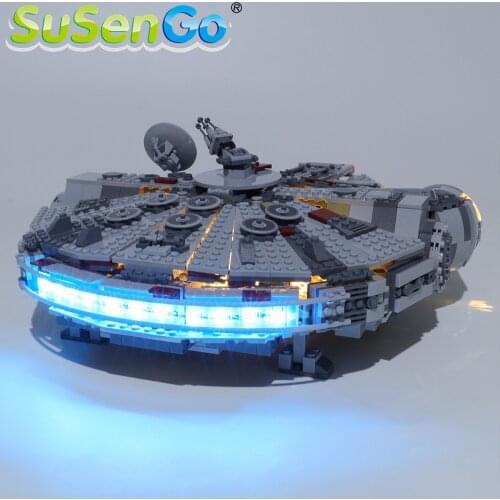 SuSenGo LED Light kit For 75257 Star war 2019 New Edition Millennium Building Blocks Lighting Set Compatible with Falcon LJ99022