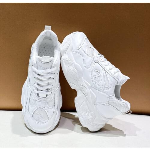 Dad Shoes Female Ins Summer Breathable Mesh Hollow Shoes Woman 2020 New Shoes Sports Shoes Women Platform Sneakers Designers