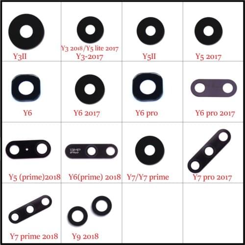 50pcs original rear back camera glass lens for Huawei Y series Y3 Y5 Y6 Y7 II pro prime 2016 2017 2018