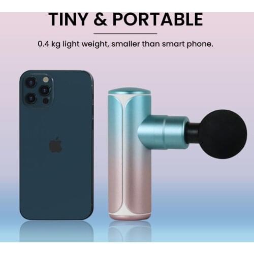 Mini Massage Gun for Body Massage Muscle Relax Pain Relief Powerful Massager with 6 Massage Heads 4 Speeds