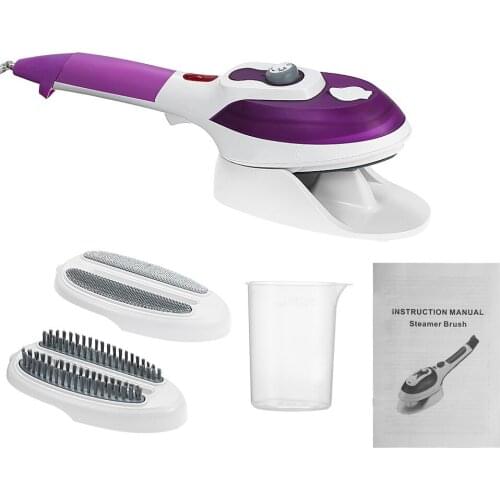 Multifunctional Portable Handheld Electric Garment Fabric Steamer Cloth Flat Iron Steam Brush with Ceramic Soleplate