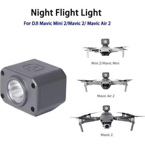 Night Flight Light Holder Mount Spot Light Headlight Flash Lamp For DJI Mavic Mini 2 Mavic 2 Mavic Air 2 Drone Accessories