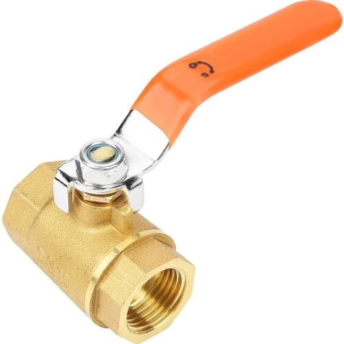 New 1pc Ball Valve DN15 1/2"BSP Brass Pipe Ball Valve 1.6MPa Ball Valves For Water Oil Gas Dropshipping