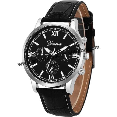 New Wholesale Casual Fashion Geneva Watch Women Simple Leather Quartz Wrist Watches Hot Sale Dress Women Watch 5702