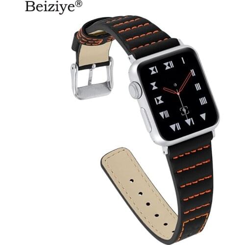 Genuine Leather Strap For Apple Watch Band 38mm 42mm 44mm 40mm Bracelet Strap for iWatch Series 6 5 4 3 2 Replacement Watchband
