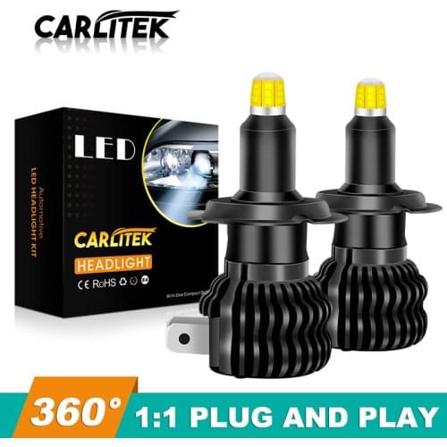H7 Led Lights 6000K 360 Degree H1 H8 H11 Light Bulbs On Cars 9012 HIR2 HB4 9006 HB3 9005 Car Lamps For Auto High Power Carlitek