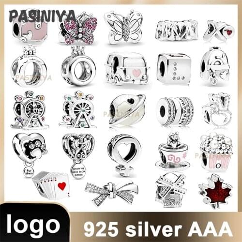With Logo Charms Silver 925 Original Pendant Charms For Women Jewelry Making Desinger Charms for Bracelet Making Diy Pant sets34