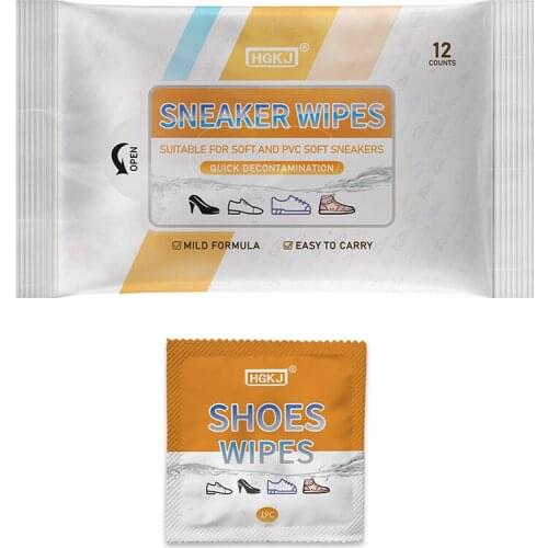 HGKJ Shoes Wipes Clean Restore Shoes Cleaning Foam Clean Shoes Wet Wipes Quick Wipes Leather Tools Cleaning