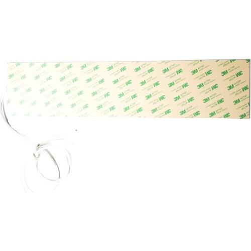 100*500*1.5mm 100v 200w silicone band heater for machine adhesive 1 side 1000mm lead wire come out from middle of 100mm side