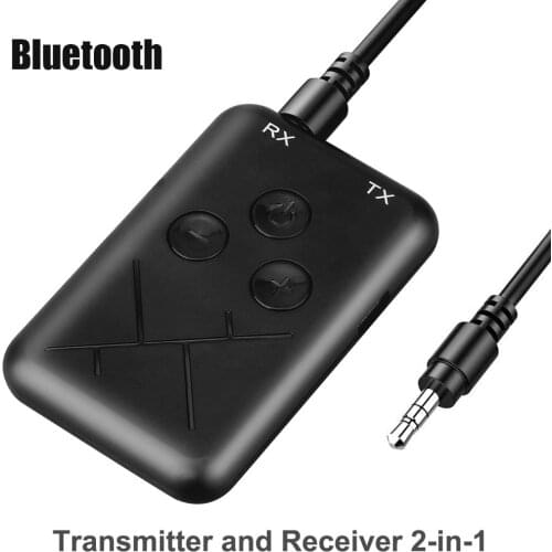 3.5mm Audio Wireless Bluetooth 4.2 Transmitter Receiver 2 in 1 Stereo Audio Adapter for TV Car Speaker Music
