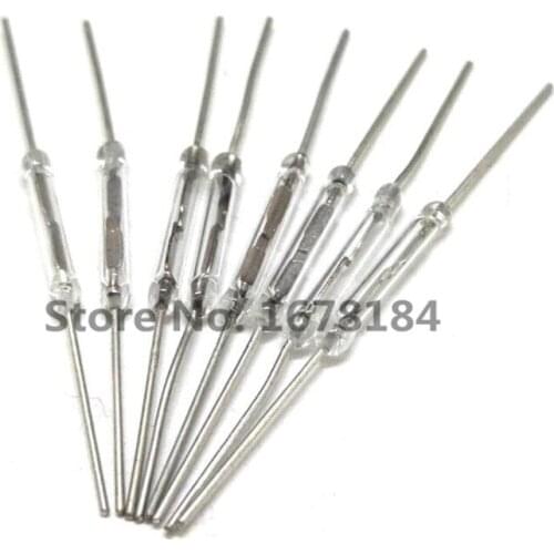 50pcs/lot Y213 dry reed pipe magnetic control switch 2*14 mm normally open magnetic induction switch