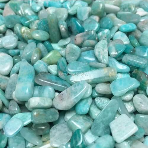 7-9mm 200g Natural amazonite Stones Healing Reiki Chakra Stones Fengshui Gemstone