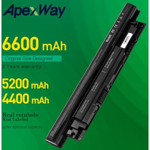 ApexWay Laptop Battery For Dell inspiron 3521 2521 2421 17R 5721 17 15R 3721 5521 15 3521 14R 5421 VR7HM W6XNM X29KD MR90Y xcmrd