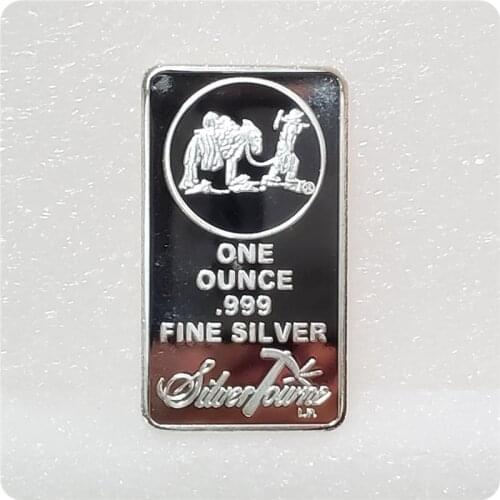 American Prospector 1OZ 999 Value Fine Silver Bullion Bar US Union Metal Coin Collectible