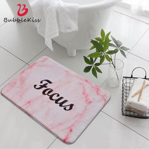 Bubble Kiss Nordic Pink Carpet Home Wearable Doormat Alphabet Pattern Carpets For Living Room Rug Double Double Layer Sponge Rug