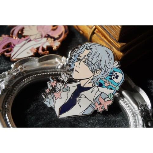 Cosmile SK∞ SK8 the Infinity Langa Reki Sakura Metal Badge Pins Brooch Collection Limited Cute Cosplay