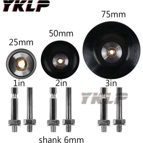 Roloc Roll Lock Manderl Arbor Sandering Disc Holder Polishing Pad Sander Disk Sandpaper Disc Buffing Pad Rubber Based 6mm Shank