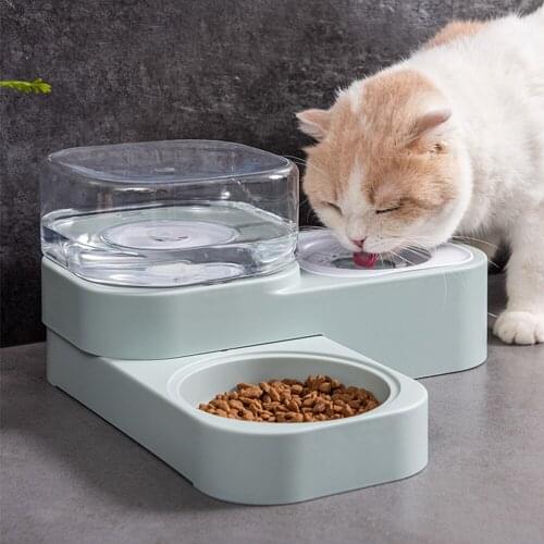 Pet Cat Bowl 1.5L Water Dispenser Automatic Pet Water Feeder For Puppy Dogs And Cats Anti-tipping Food Container Cat Accessories