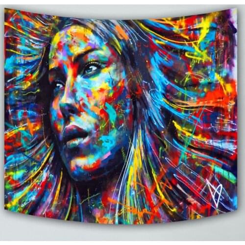 IndianMandala Colorful Sky Printed Tapestry Wall Hanging Beach Throw Mat Hippie Bedspread Yoga Mat Blanket Room Decor Aesthetic