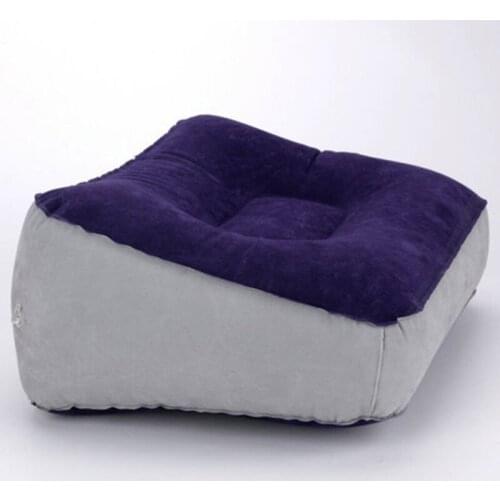 Pvc Inflatable Flocking Car Mat, Foot Pad, Foot Massage, Relaxing Pillow, Air Cylinder, Soft, Comfortable, Generous and Simple