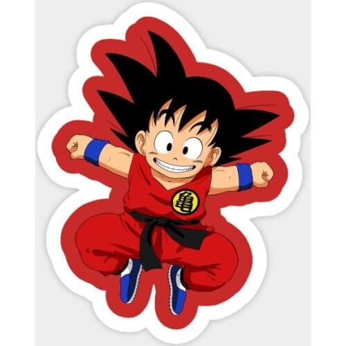 Dawasaru for Goku Kid Cartoon Car Sticker Sunscreen Cover Scratch Decal Laptop Motorcycle Auto Accessories PVC,10cm*10cm