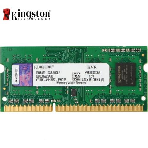 Kingston ValueRAM 4GB 1333MHz PC3-10600 DDR3 Non-ECC CL9 SODIMM SR X8 Notebook Memory