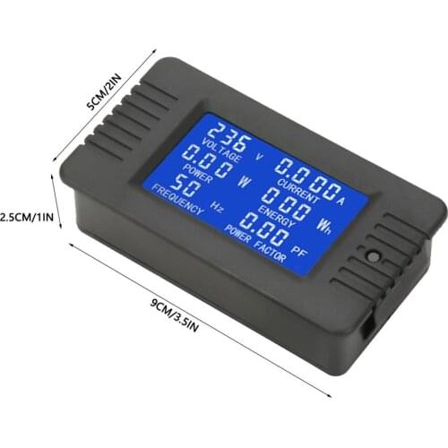 PZEM-022 AC Digital Meter Power Energy Voltage Current Test With Closed Type CT 100A