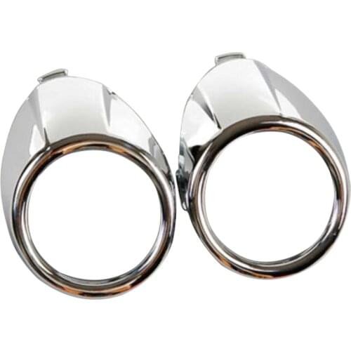 1 Pair Left+Right Side Plating Foglight Grille 8A61-15A223-CB5SM3/8A61-15A222-CB5SM3 Replacement for Ford Fiesta 09-13