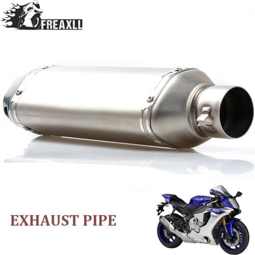 Universal muffler exhaust motorcycle pipe Exhaust Modify motorcycle Exhaust Muffler ATV dirt bike For Kawasaki versys 650 Z 800