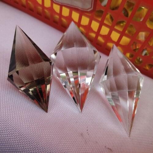 1pcs Natural white crystal 12 sides double pointed wand avoid all bad luck evil spirits meditation essential products