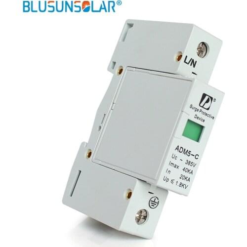 1P 40KA 110V 220V 380V AC Din Rail SPD anti-lightning voltage surge protector device
