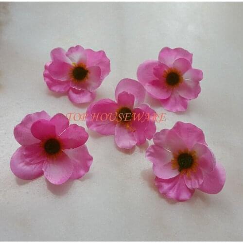 50pcs 7C available Artificial silk Poppy Flower Heads for DIY decorative garland accessory wedding party headware