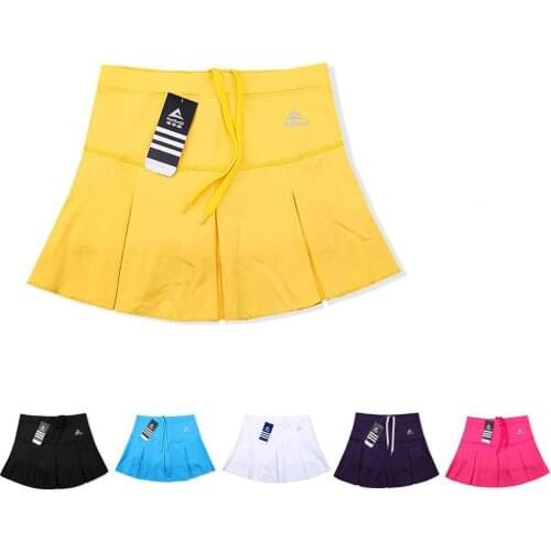 Girls quick-drying Tennis skirts half-length split badminton short skirt fitness marathon running skirt , Women Tennis Skorts