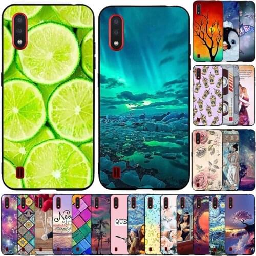 Cartoon Case For Samsung Galaxy A01 Case 2020 Soft TPU Back Cover Coque For Samsung A01 A 01 SM-A015F A015 A015F Silicone Bumper