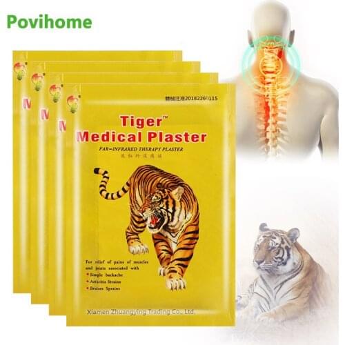 40Pcs Tiger Balm Analgesic Patch Treat Rheumatoid Arthritis Neuralgia Muscle Joint Sprain Pain Relief Herbal Medical Plaster