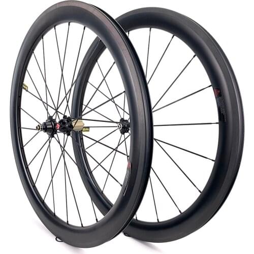 HULKWHEELS Road Bike Carbon Wheels 700c Cycling Road Bicycle Carbon Wheelset With Novatec A271/F372 SB Hub 20-24H Rims Racing