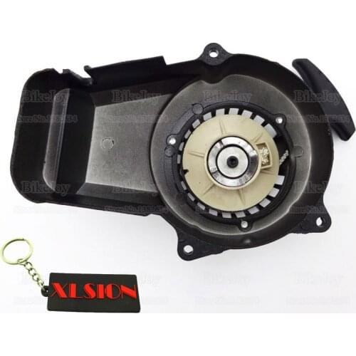 Black Alloy Pull Starter Pocket Mini Bike 47cc 49cc 2 Stroke Scooter Kid ATV Quad Motorcycle Dirt Motorbike Parts
