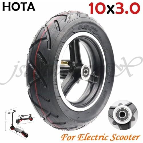 HOTA 10x3.0 wheel with alloy hub rim 10*3.0 Thickening Tire for KUGOO M4 PRO Electric Scooter Go Karts ATV Quad Speedway Tyre