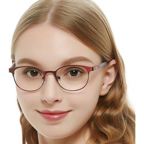 Round Optical Glasses Women Vintage Eyeglasses Frames For Men Myopia Prescription Eyewear Metal Decorative Frame FakeOCCI CHIARI