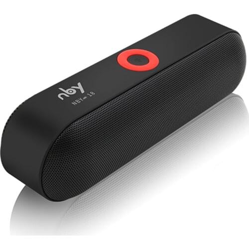 NBY-18 Bluetooth Speaker Portable Bluetooth Column Stereo Audio Sound System Speakers with Mic Support Radio for Laptop PC Phone