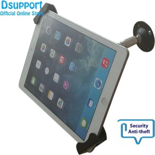 Tablet stand holder wall mount anti-thief for 7-13 inch variety-size tablets universal tablet stand with lock