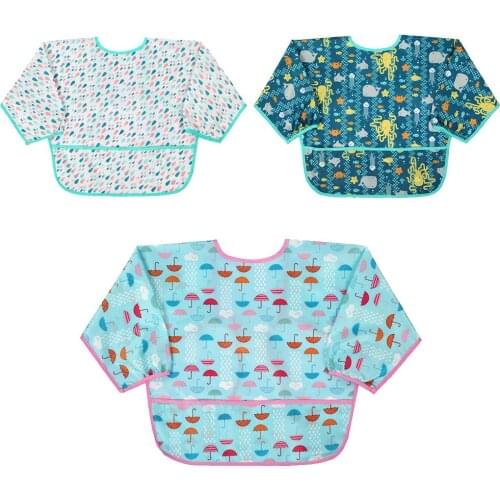 Adjustable Baby Bibs polyester Waterproof Lunch Feeding Bibs Baby Cartoon Feeding Cloth Children Baby Apron Babador Bandana