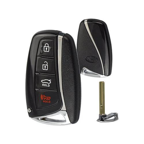 3+1 Button New Smart Keyless Entry car key shell for Hyundai Genesis 2013-2015 Santa Fe Equus Azera Remote Control fob