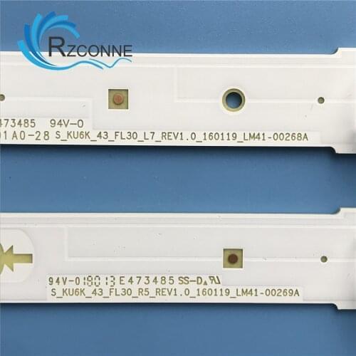 LED Backlight strip 12 lamp forUA43MU6103 UE43KU6000 UE43MU6100 UE43MU7000 UE43KU7000 CY-GK043HGAV2V CY-GK043HGEV1H T430QVN02.4
