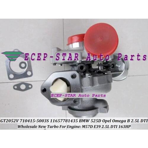 GT2052V 710415-5003S 710415-0001 710415 Turbo Turbocharger For BMW 525D 2002-03 For Opel Omega B 2.5L DTI Engine M57D E39 163HP