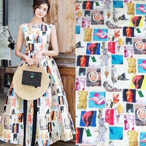 Spring classic printed fabric European brand character handmade DIY sewing fabric factory shop not out of stock