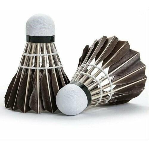 12pcs/lot Badminton Shuttlecock Goose Feather Badminton Shuttlecock Training Outdoor Sports Speed 76 77 Badminton Ball